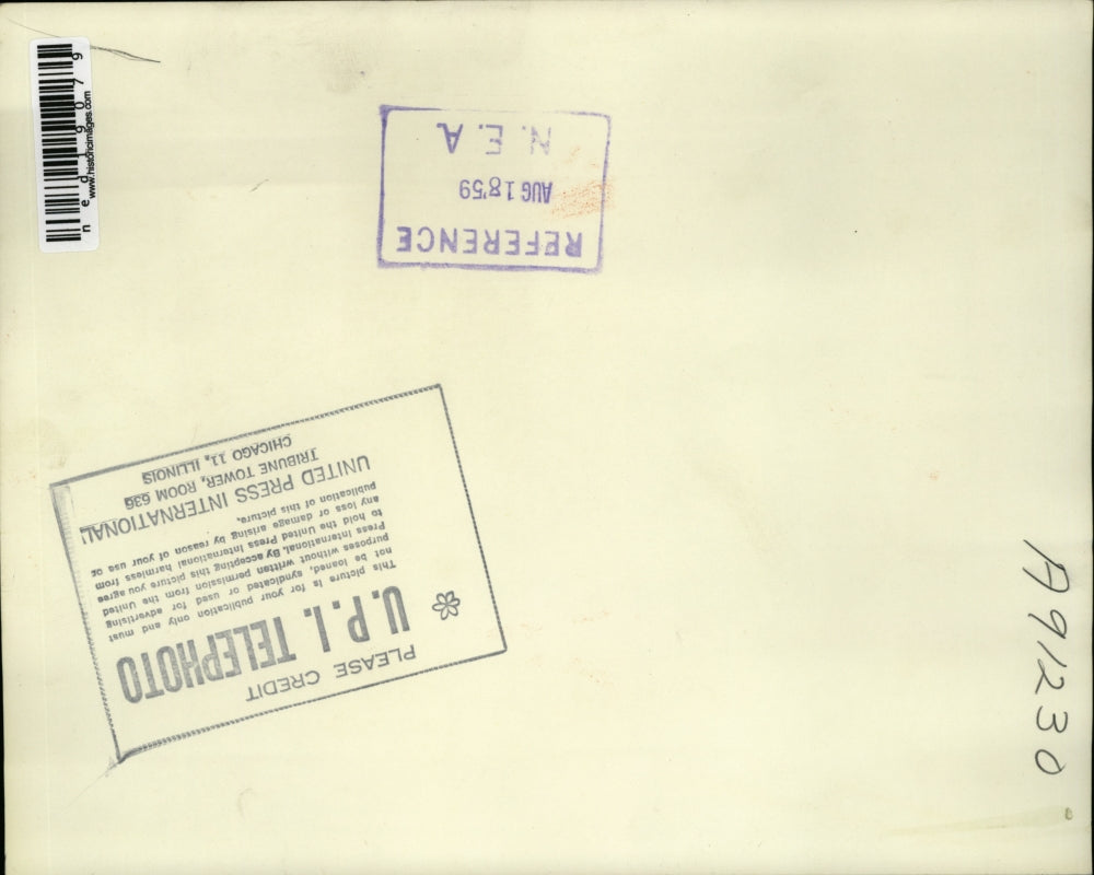 1959 Press Photo Asst. Reformatory Warden Roy Smith with Donald Sills