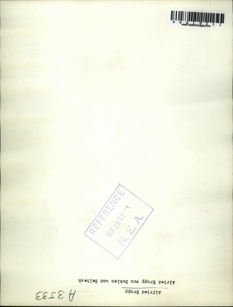 1961 Press Photo German Industrialist Alfried Krupp Von Bohlen Und Halbach