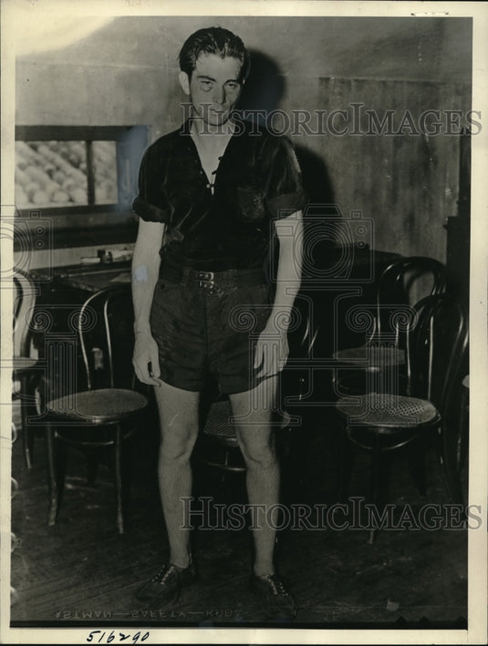 1939 Press Photo Boca Raton Fla.Tom Ashwell alias Charles Jerrerson murderer