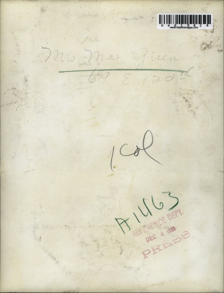 1931 Press Photo Mrs Max Green