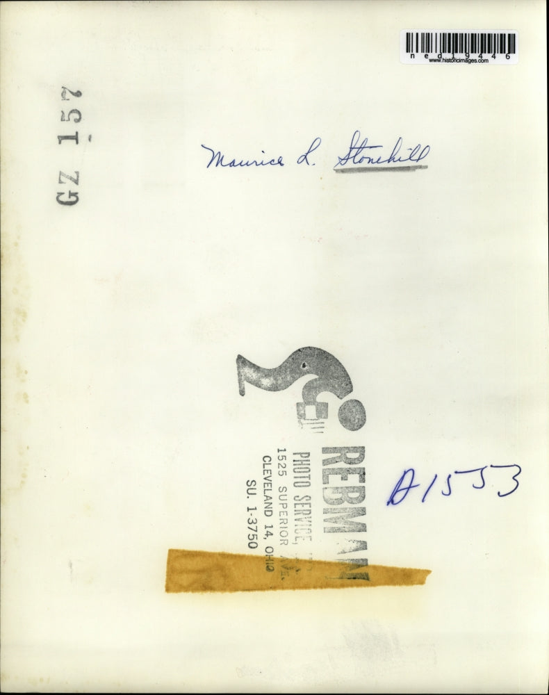 Press Photo Maurice L. Stonehill
