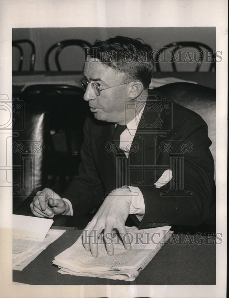 1939 Press Photo Washington DC Walter Van Kirk representing National Peace