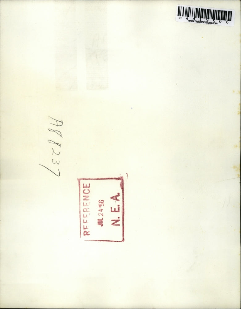 1956 Press Photo Mike Sibole,4, soon to loose sight because of eye cancer