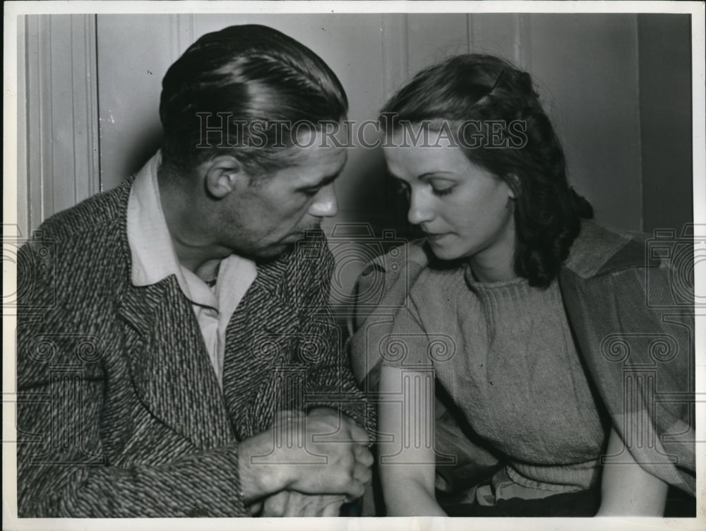 1942 Press Photo William H. Thompson & Wife Charlotte Vivian Miller Kidnappers
