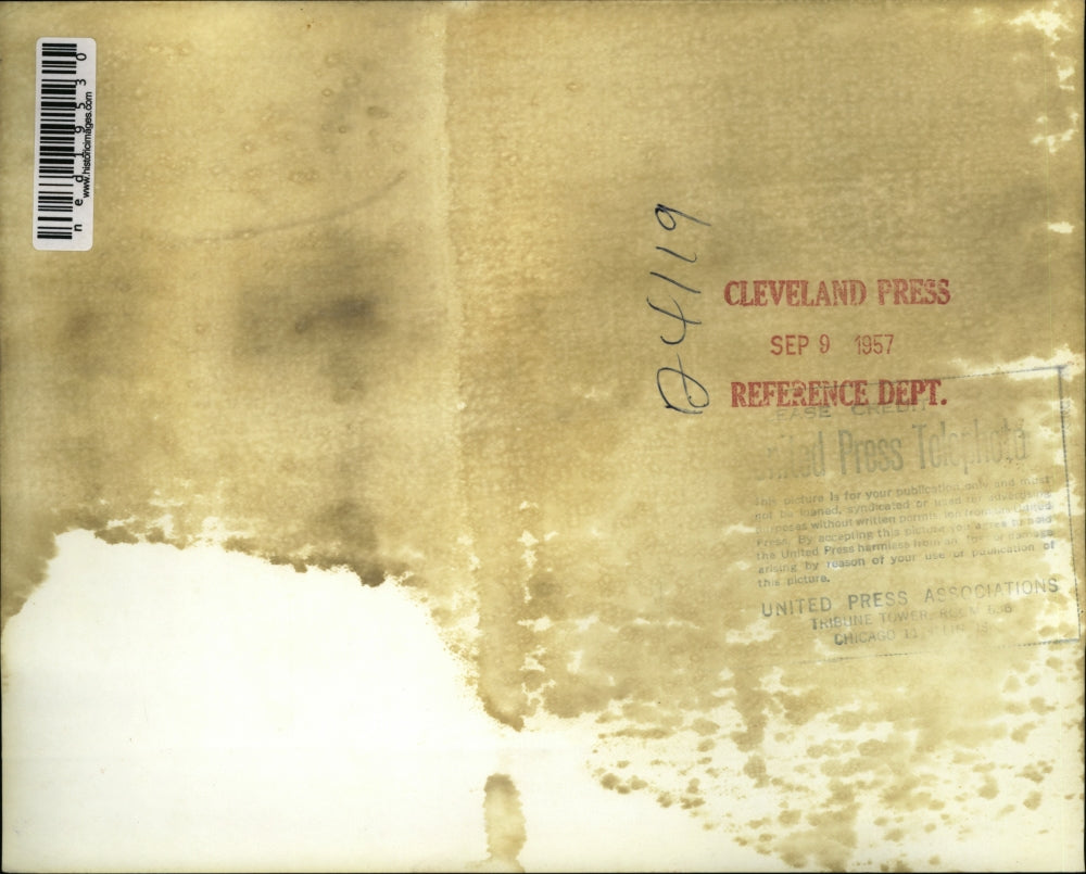 1957 Press Photo Francis Cardinal McIntyre, Charles Cardinal McGuigan