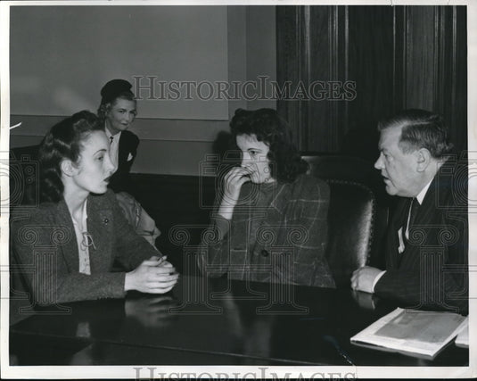 1943 Press Photo San Francisco California Mary Keiffer Patty Stephan H. White