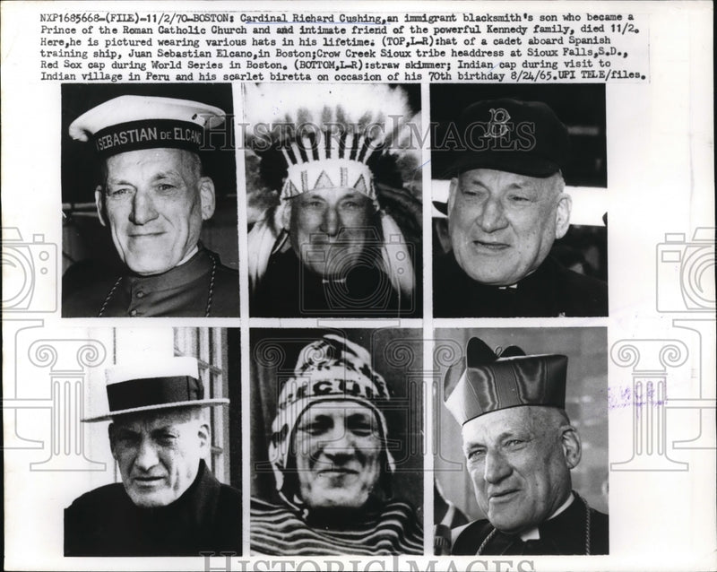 Load image into Gallery viewer, 1970 Press Photo Boston Cardinal Richard Cummings a Prince of the Roman Catholic
