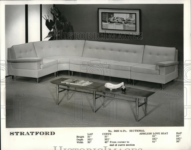 Load image into Gallery viewer, 1959 Press Photo Futorian-Stratford Furniture Company new Panorama Group

