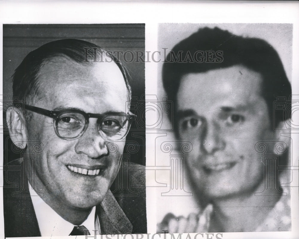 1958 Press Photo Peter Mandich 2 men with same name run for Lake County Sheriff