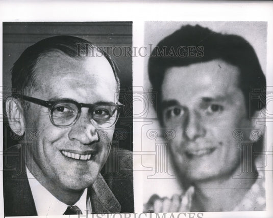 1958 Press Photo Peter Mandich 2 men with same name run for Lake County Sheriff
