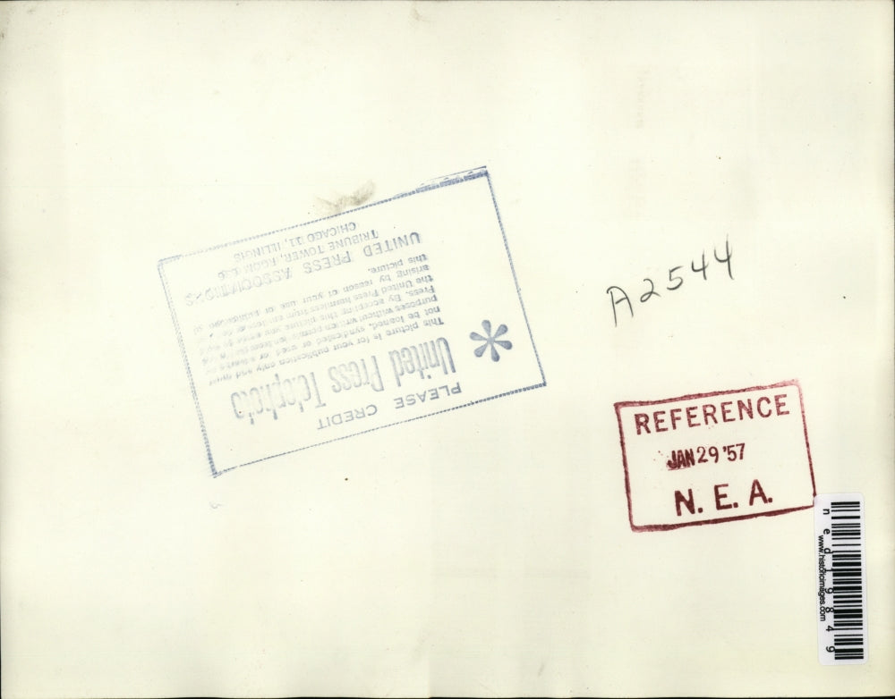 1957 Press Photo The Body Of Wm. Phillip Simms Being Carried Out Of Church