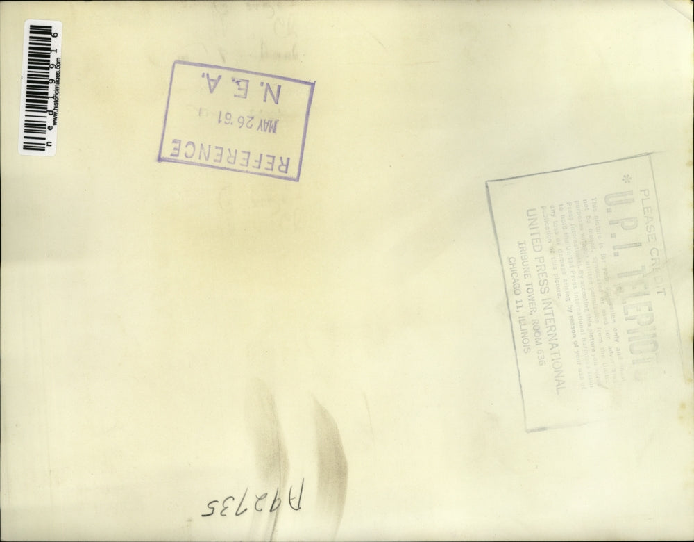 1961 Press Photo Frank Barbo And Kenny Woods Arrested For Bank Explosion