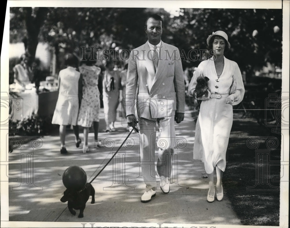 1932 Press Photo Southampton Herbert Weston Dos Schmultz At The Fair