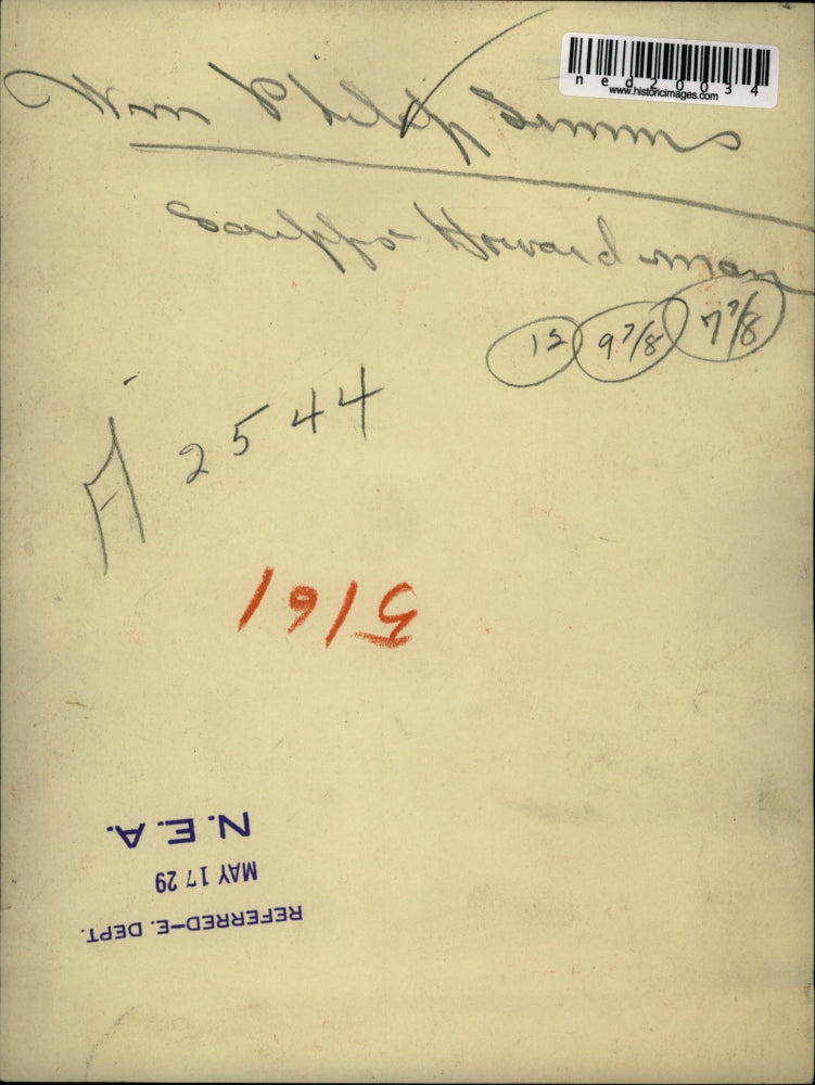 1929 Press Photo Mr William Philip Simms., Scripps Howrad