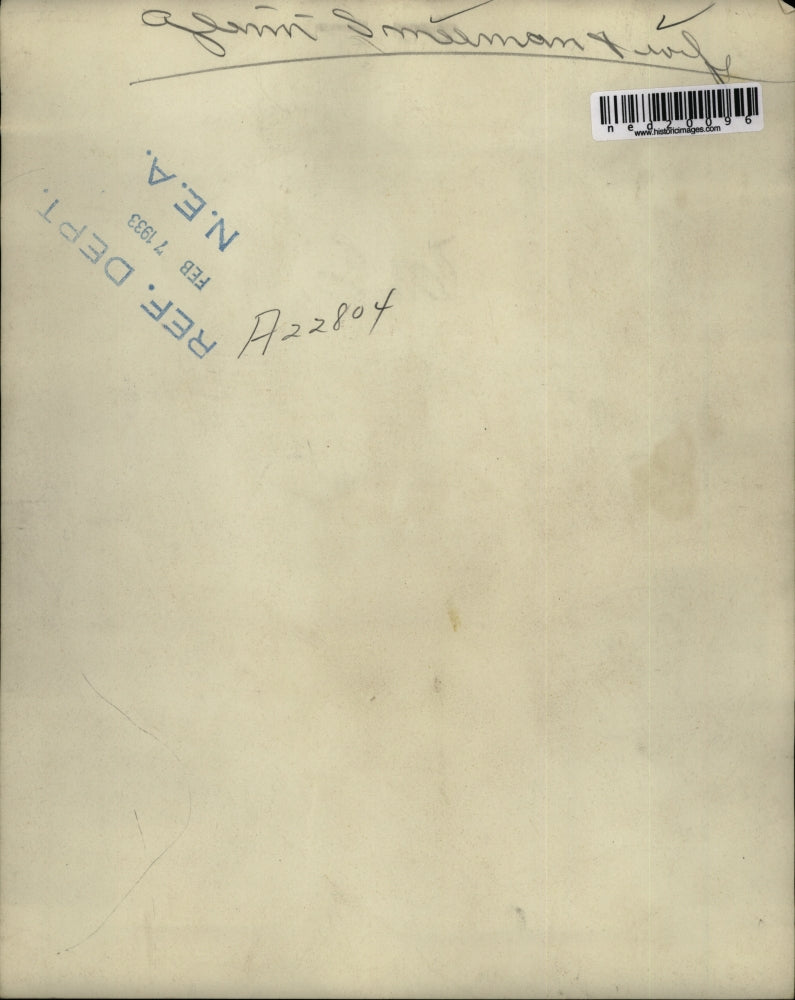 1933 Press Photo Glenn Smeeman And Wife Happily Taking A Photo