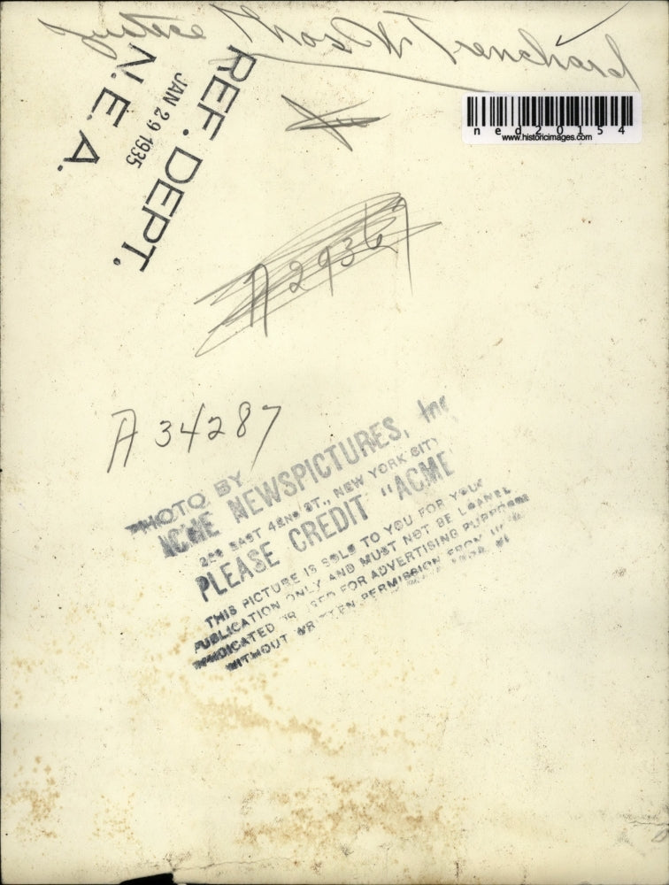 1935 Press Photo Justice Thomas W. Trenchard - ned20154