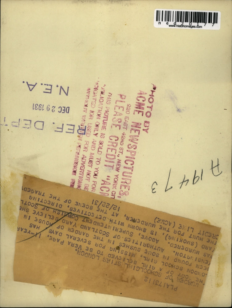 1931 Press Photo Cornish Of Scotland Yard Talks To Detective About Murderer