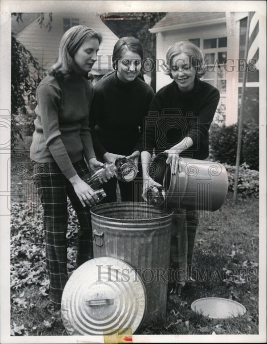 1972 Press Photo Mrs.Renick Brandt, Mrs.Thomas Deasy, Mrs. Eugene Symons