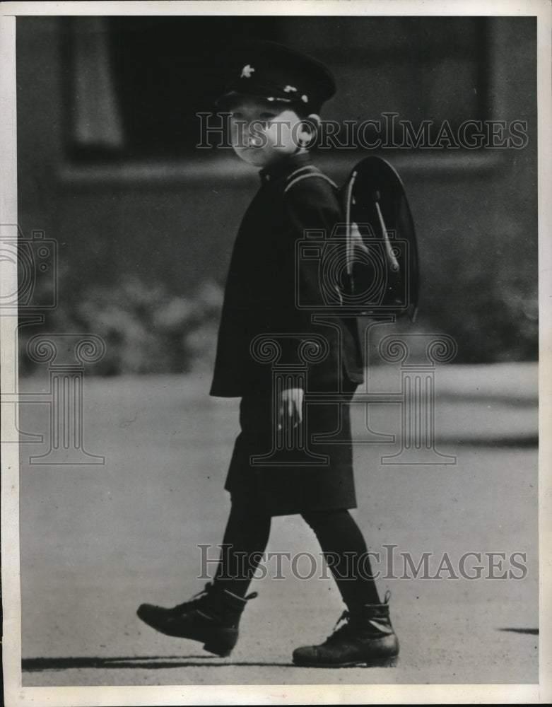1940 Press Photo Tokyo Crown Prince Akimoto Peers School Imperial Castle Ruler