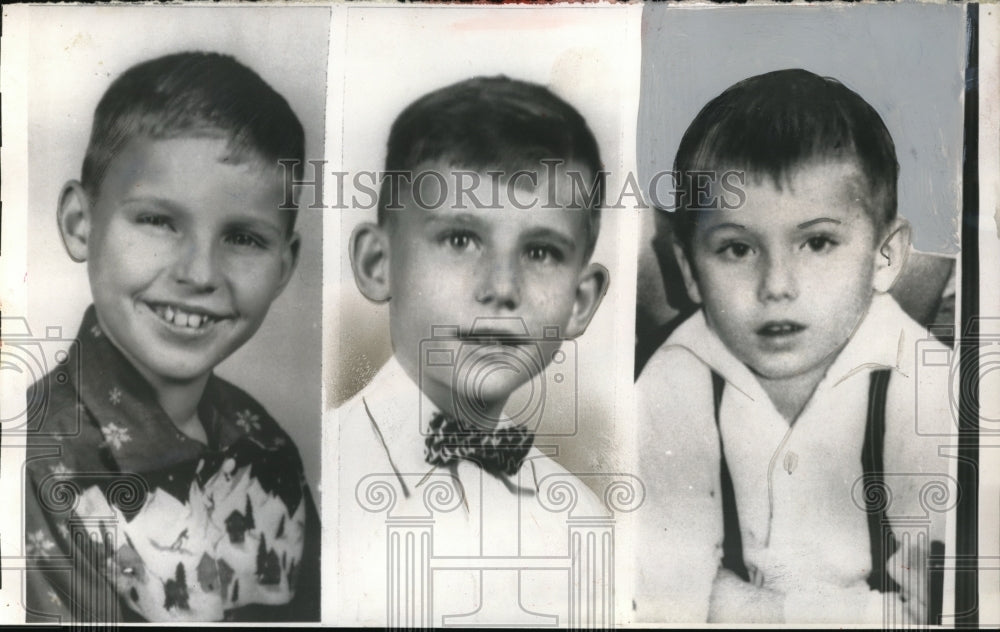 1957 Press Photo Three of the four Kozmin brothers-Russian brothers in foster