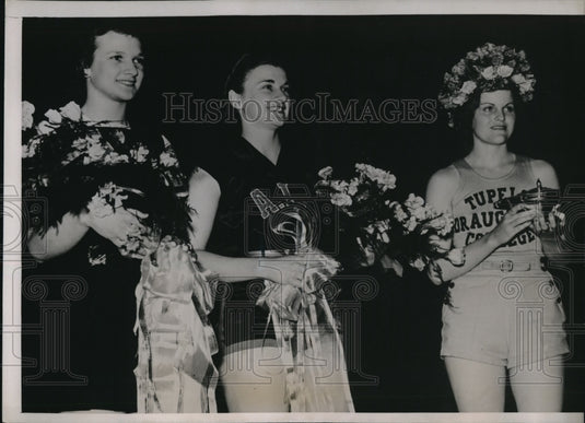 1938 Press Photo Wichita Kansas Ludene Duke Tupelo Mississippi Basketball