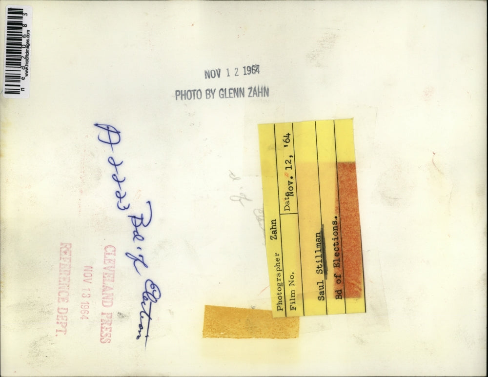 1964 Press Photo Saul Stillman Bd of Elections