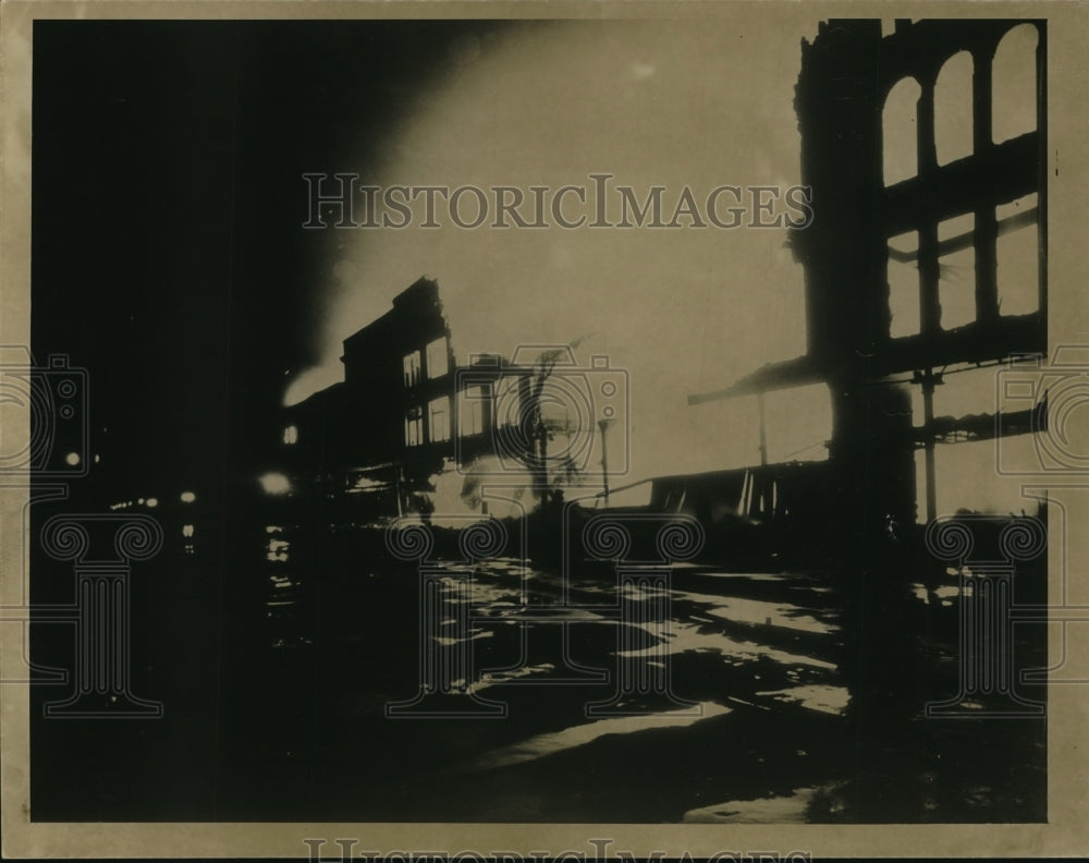 1939 Press Photo A Fire That Occurred in Saturday, March 31st, 1939