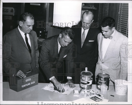 1960 Press Photo Glidden Co's Harvey L. Slaughter, V P & Gen Manager.