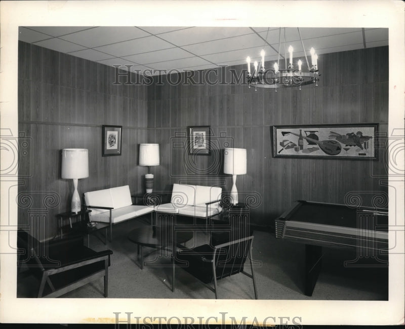 Load image into Gallery viewer, 1964 Press Photo Family room remodeled for informal entertaining
