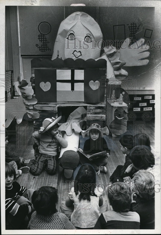 1978 Press Photo Will Reichard Wilma Graley Garfield Elementary School Lakewood