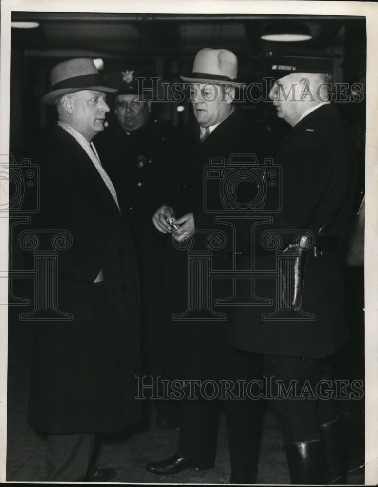 1936 Press Photo Frank Boss Howard Turner Robert Hackett Goodyran Strike