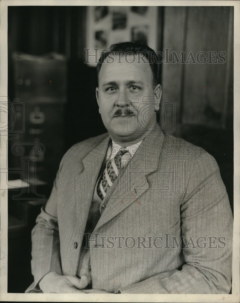 1929 Press Photo J.C. Christman Manager Production Control Faloun Knight Plant
