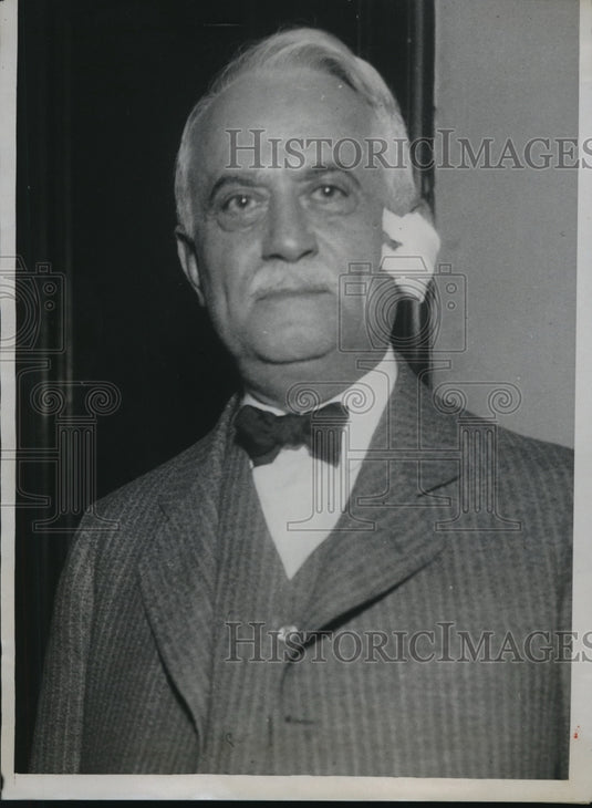 1934 Press Photo E.P. Adler escaped in a kidnap attempt