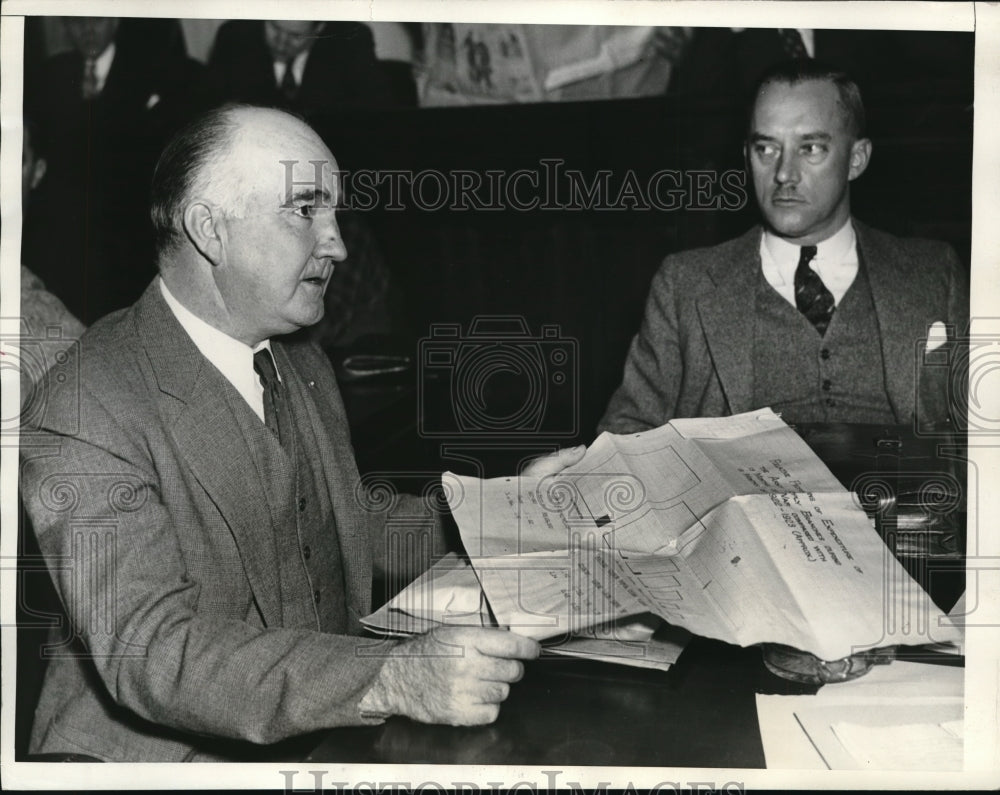 1934 Press Photo Col. C.T. Harris, US Army Ordinance Dept, in Washington, DC.