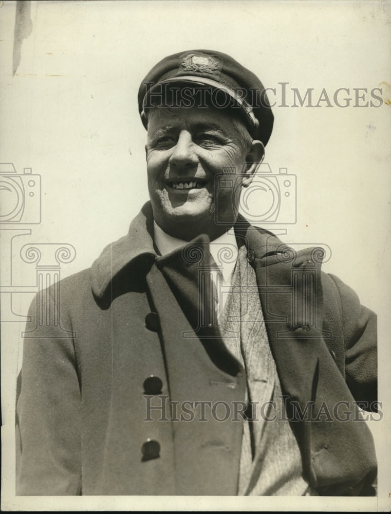 1929 Press Photo E.R. Wseeting of Freighter West Hika Sailor Uniform Naval Boat