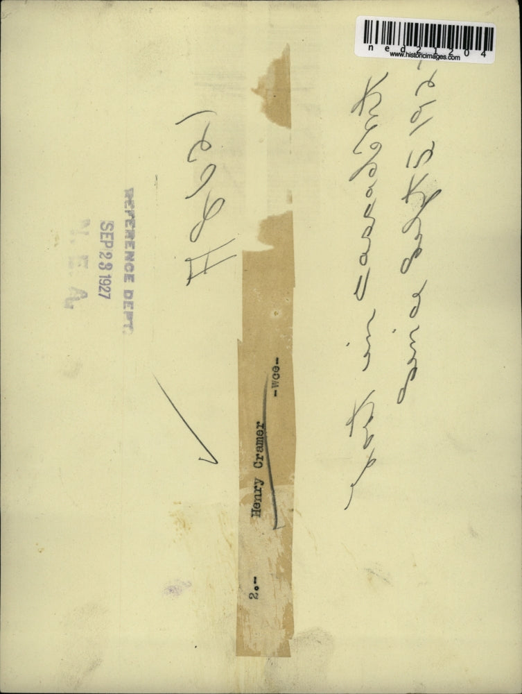 1927 Press Photo Henry Cramer Lost In Cascade Mountain