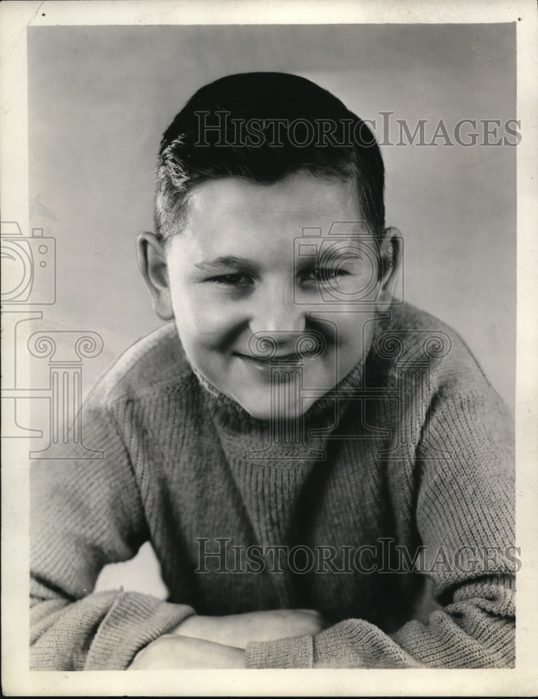 1936 Press Photo Walter Tettrey, younger years picture