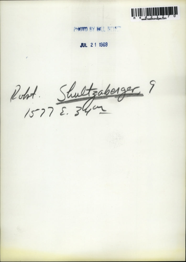 1969 Press Photo Rohl Shultzaberger, Age 9