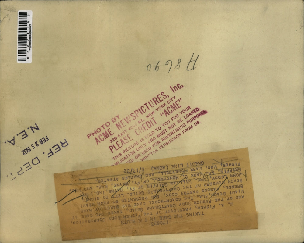 1932 Press Photo W.A. Fisher Miami Florida Hans Bredl John Leddy,