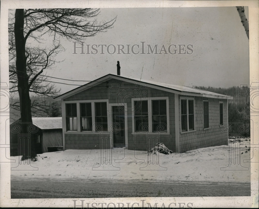 1939 Press Photo Home of Mrs LeFabvre at Ashburnham Mass where husband died- Historic Images