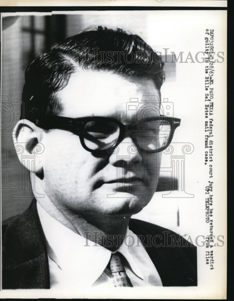 1963 Press Photo A federal district jury has returned the verdict of guilty