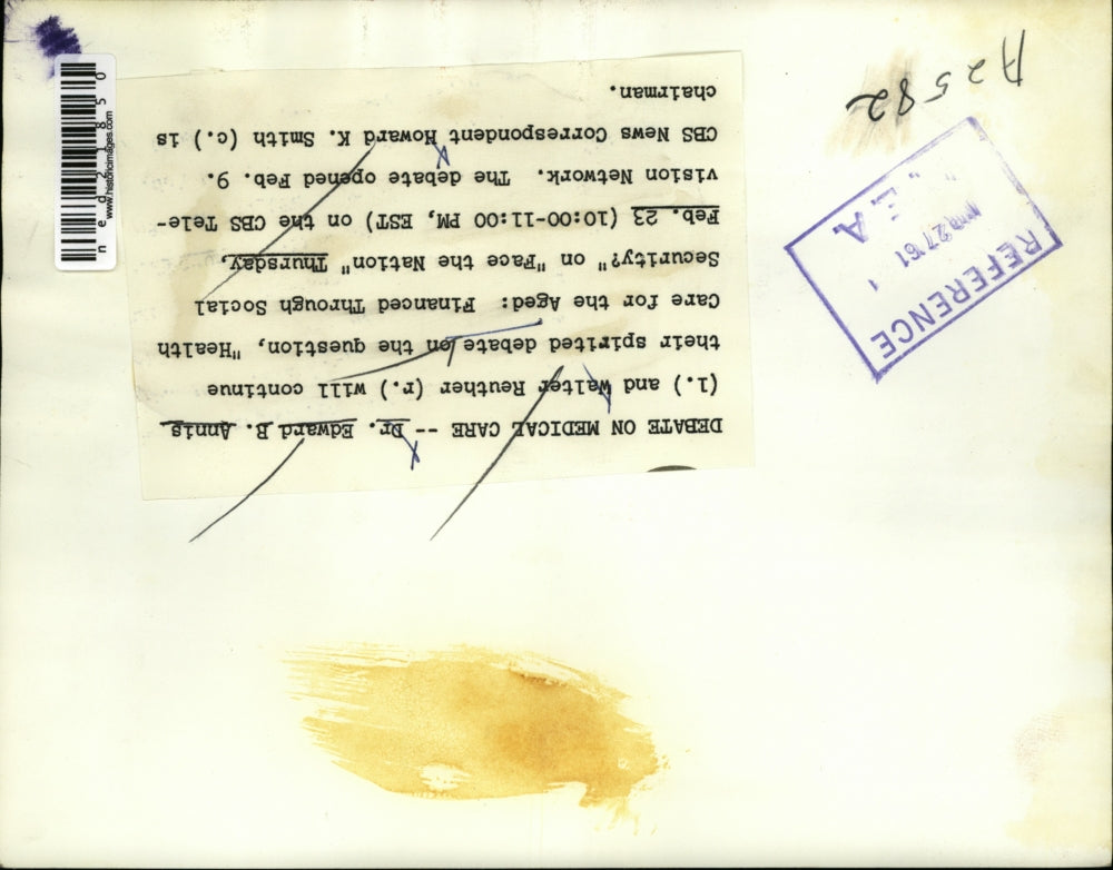 1961 Press Photo Dr Edward B Annis and Walter Reuther will continue