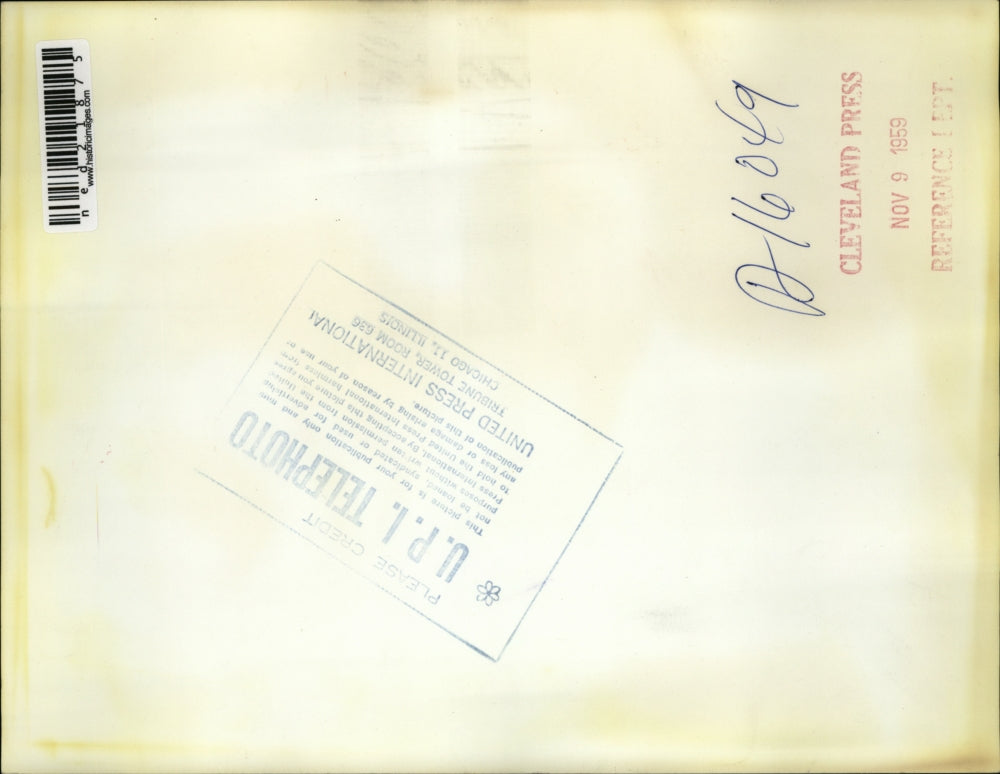 1959 Press Photo Wash DC Pres & Mrs Eisenhower & Rev Edward Elson at church