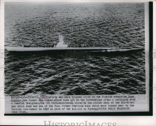 1953 Press Photo Istanbul Turkey forty men were trapped alive in the Turkish