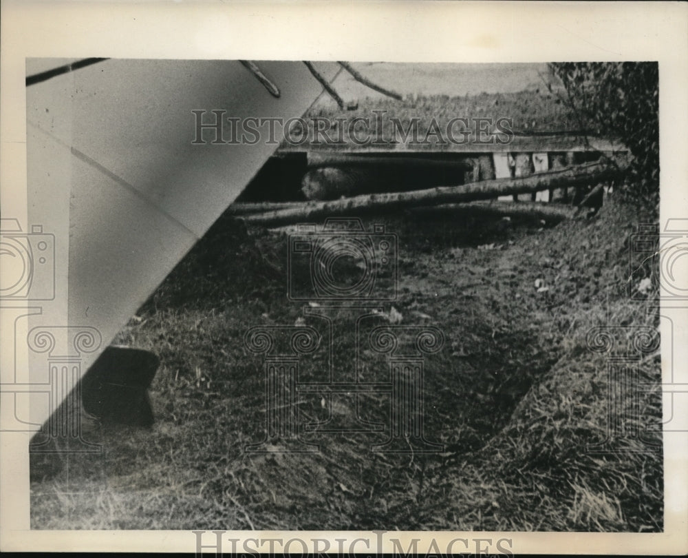 1939 Press Photo France entrance to underground shelter for the RAF