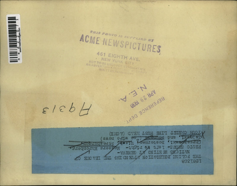 Load image into Gallery viewer, 1930 Press Photo Ehrenberg, Chrzanowski,Bosterman, Wizeh, Strasburger
