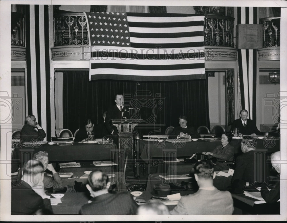 1937 Press Photo US Conference Of Mayors At Mayflower Hotel In Washington