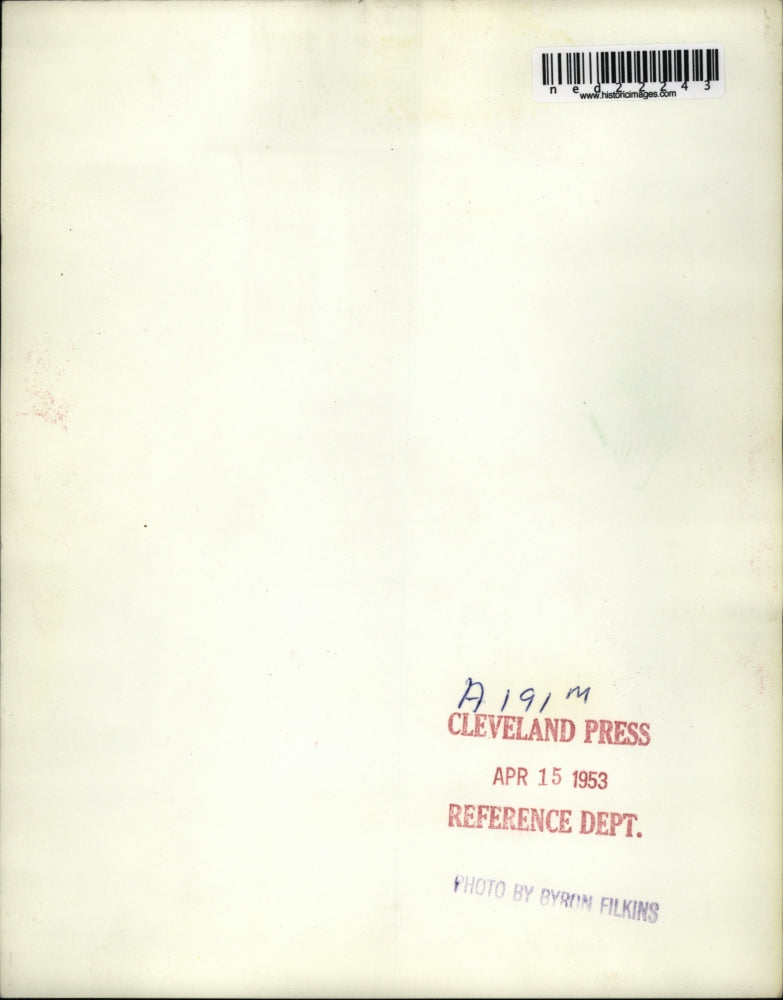 1953 Press Photo Monkey In A Cage