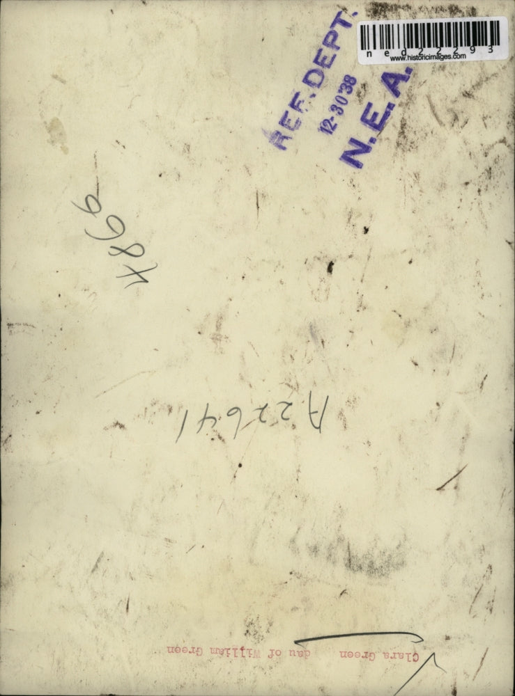 1938 Press Photo Clara Green Daughter of William Green