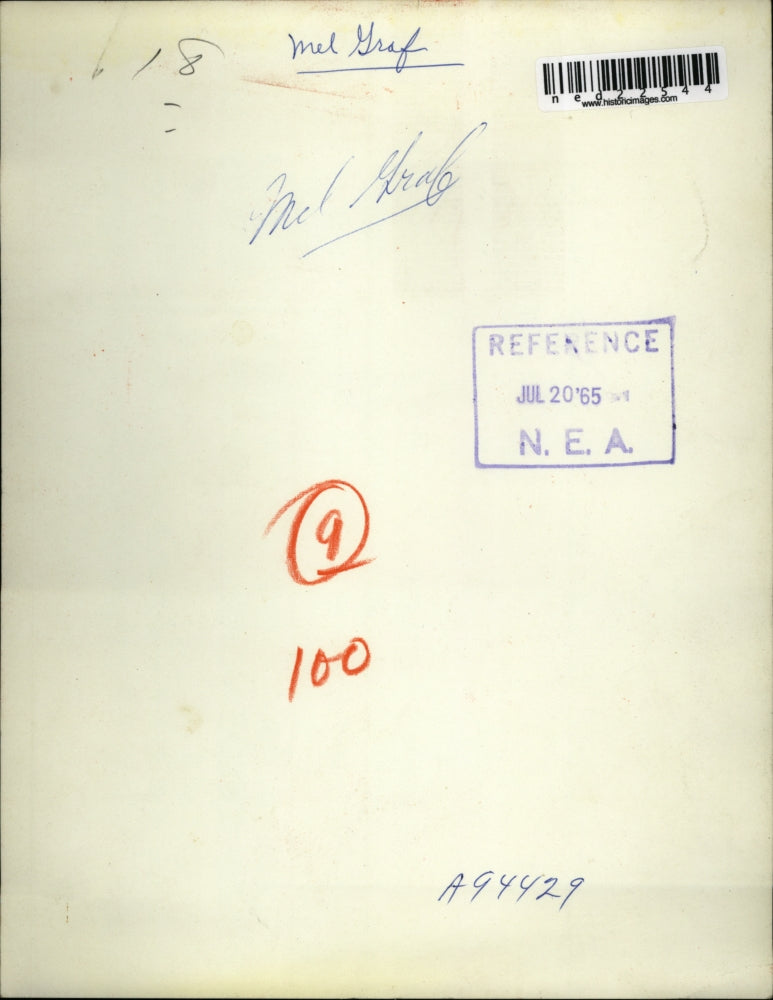 1965 Press Photo Mel Graf